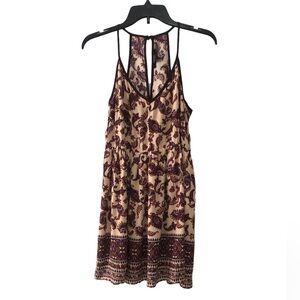 Paisley Print Babydoll Summer Dress- S